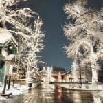 Winter Wonderland Christmas Lights and Snow Winter Wonderland Christmas Lights and Snow