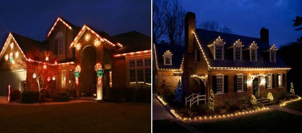 White or Colored Christmas Lights