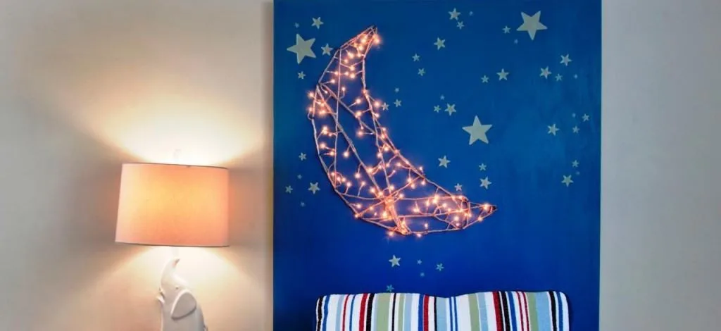 Christmas Lights Moon
