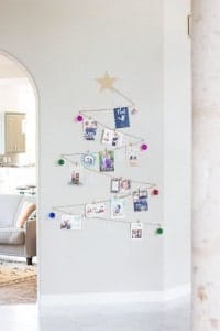 Wall Christmas Tree with Cards