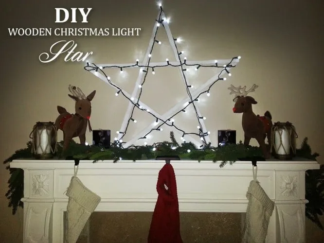 DIY Wooden Christmas Light Star