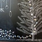 Chalkboard Christmas Tree with Lights Chalkboard Christmas Tree with Lights