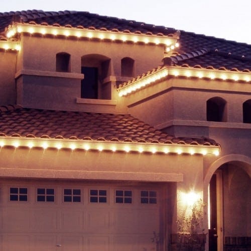 Outside Christmas Light Installation Christmas Light Installation in