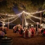 Vintage Party with Christmas Lights