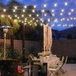 Christmas Light Ideas above table