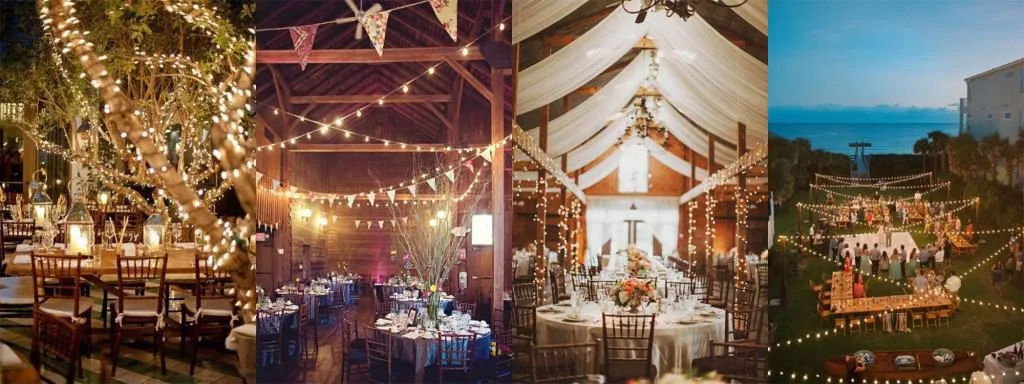 HOW TO USE CHRISTMAS LIGHTS FOR WEDDINGS