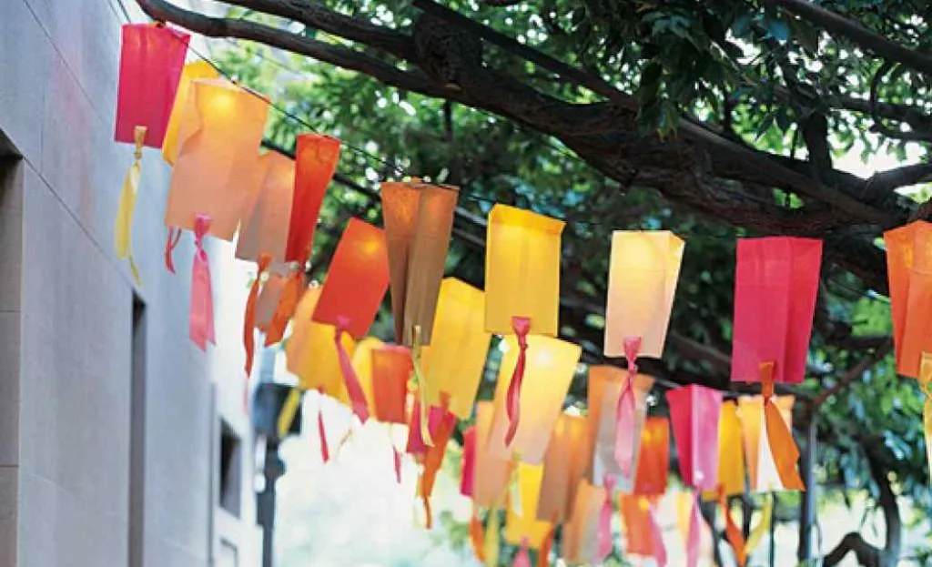 DIY Paper Bag Party Lights
