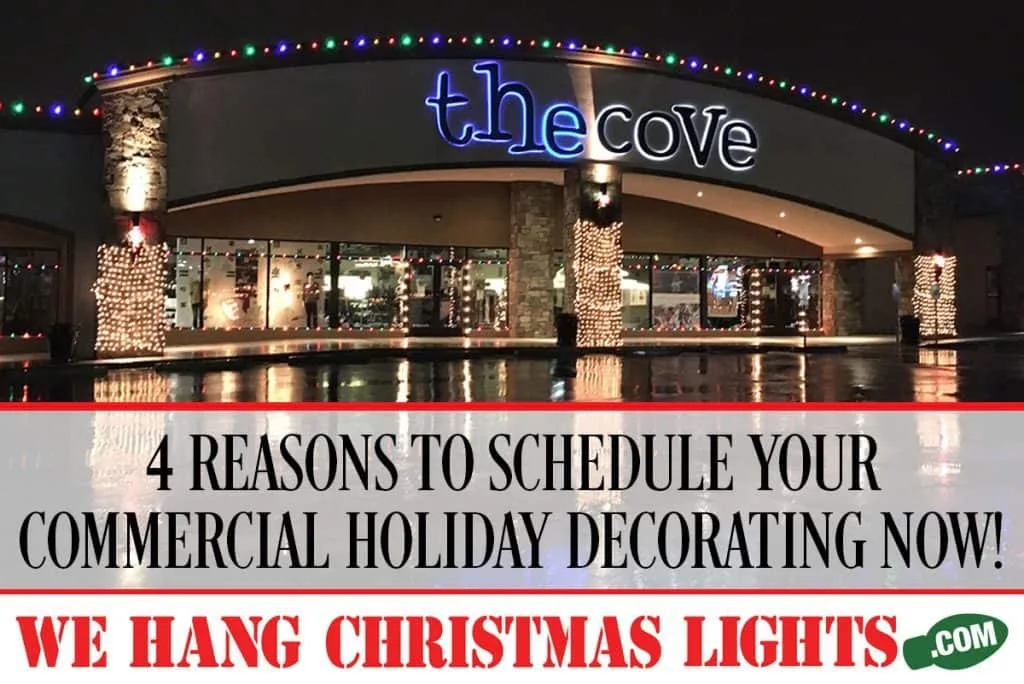 commercial holiday decorating