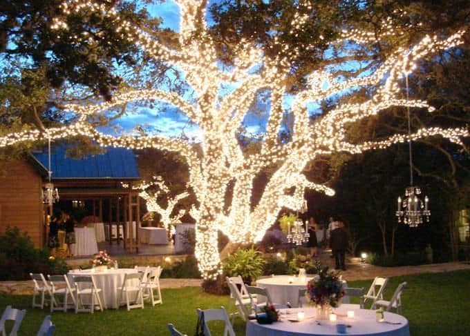 Popular Outdoor Wedding Reception Lighting