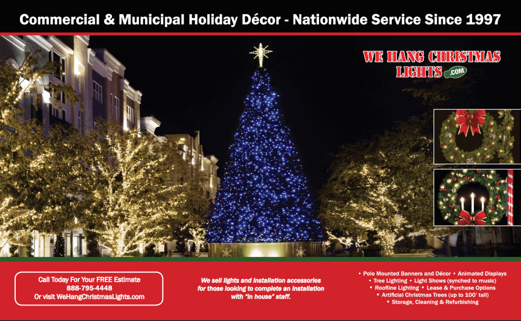 Outside Christmas Light Installation 100 Commercial TriFold Brochures