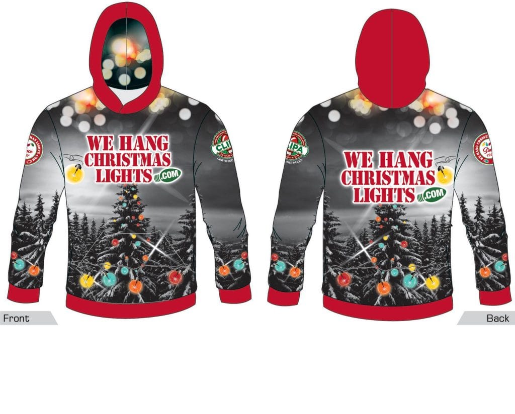 Christmas Light Installation Custom We Hang Christmas Lights Sweatshirts
