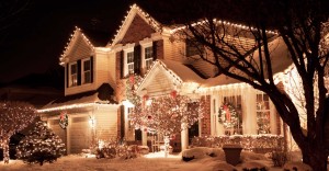 Christmas Lights on Home                                                             
